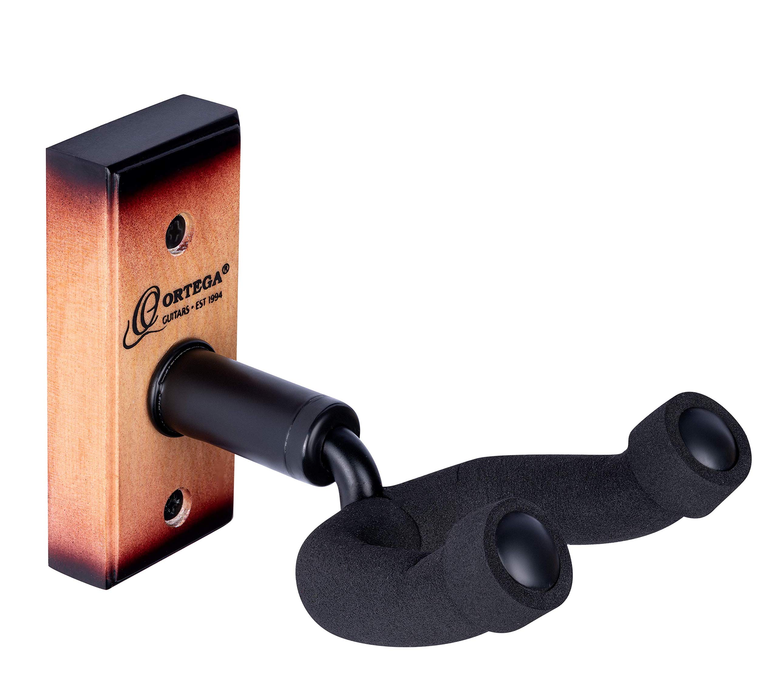 Ortega Guitars Guitar Hanger Accessories - Wall Mount for Guitar - Wood, Brown (OGH-1TSB)