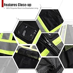 HATAUNKI Reflective Safety Vest for Men Women Hi