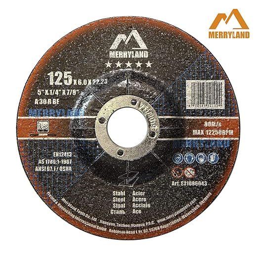 Merryland 125 X 6,0 Experten-line Schruppscheibe für Stahl Metall 10 Stück