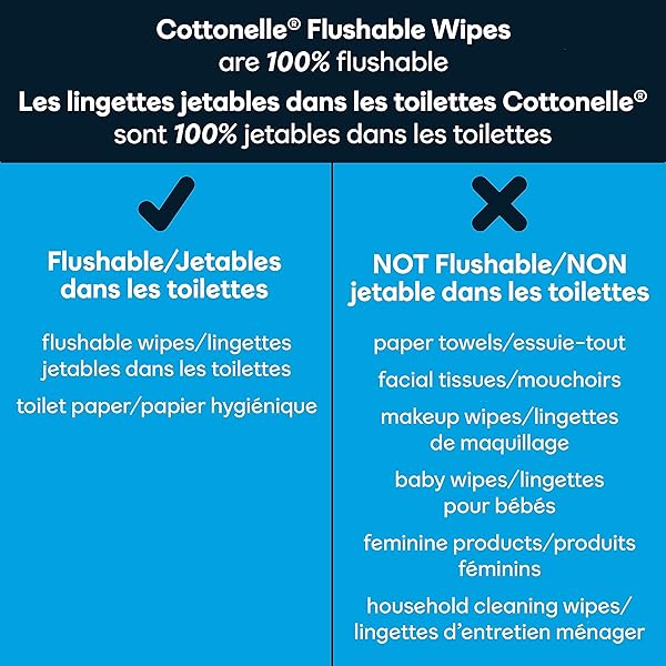 COTTONELLE FRESH CARE FLUSHABLE CLEANSING CLOTHS REFILL, 42 COUNT (PACK OF 2)