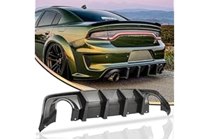 WildWell Charger Rear Diffuser for Dodge Charger Widebody SRT Hellcat Scat Pack 2020-2024 Carbon Fiber Style