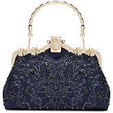 UBORSE 1920s Vintage Clutch Purse Beaded Evening Bag for Women Formal Bridal Sequin Handbag Clutch for Wedding/Prom/Cocktail | 1920s, Vintage, Beaded, Formal, Bridal, Sequin