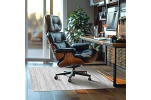 RIMAYA Office Chair Mat for Carpet & Hardwood Floor, 2.62 lbs Anti-Slip Hi-Q Desk Chair Mat for Hardwood&Low-Carpeted Floors, Easy to Clean Desk Floor Mat for Office Chair on Hardwood Floors 48" x 36"