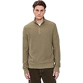 Vince Men's Geo Jacquard Quarter Zip Sweater