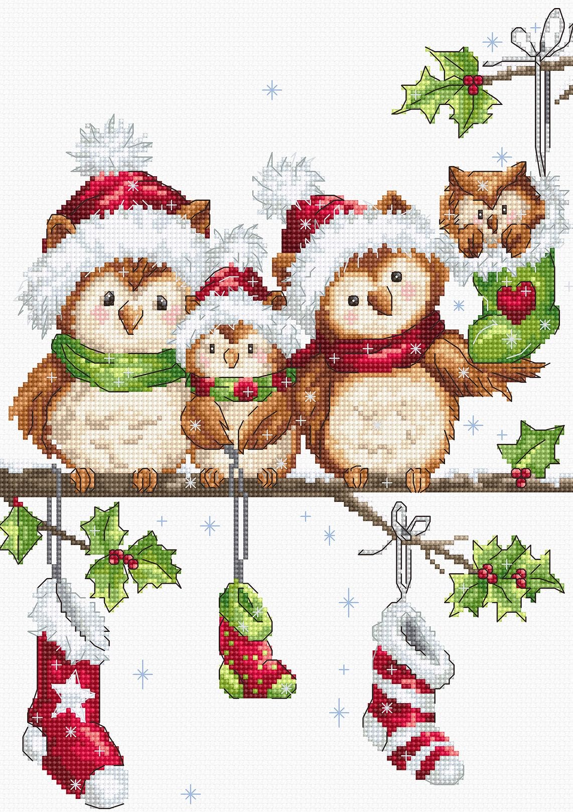 The Owls - Cross Stitch Kit Luca-S