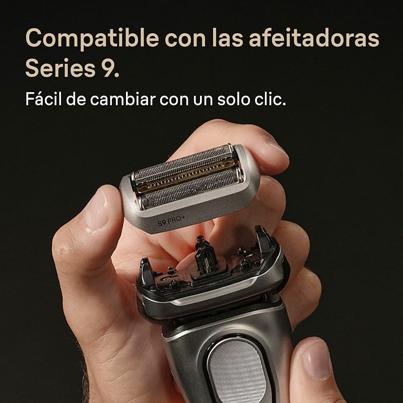 Series 9 Pro+ Recambio para Afeitadora Eléctrica Hombre, 96M, Plata