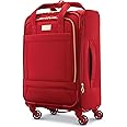 American Tourister Belle Voyage Equipaje Maleta Blanda Con Ruedas Giratorias, Negro, Equipaje De Mano, 21 Pulg