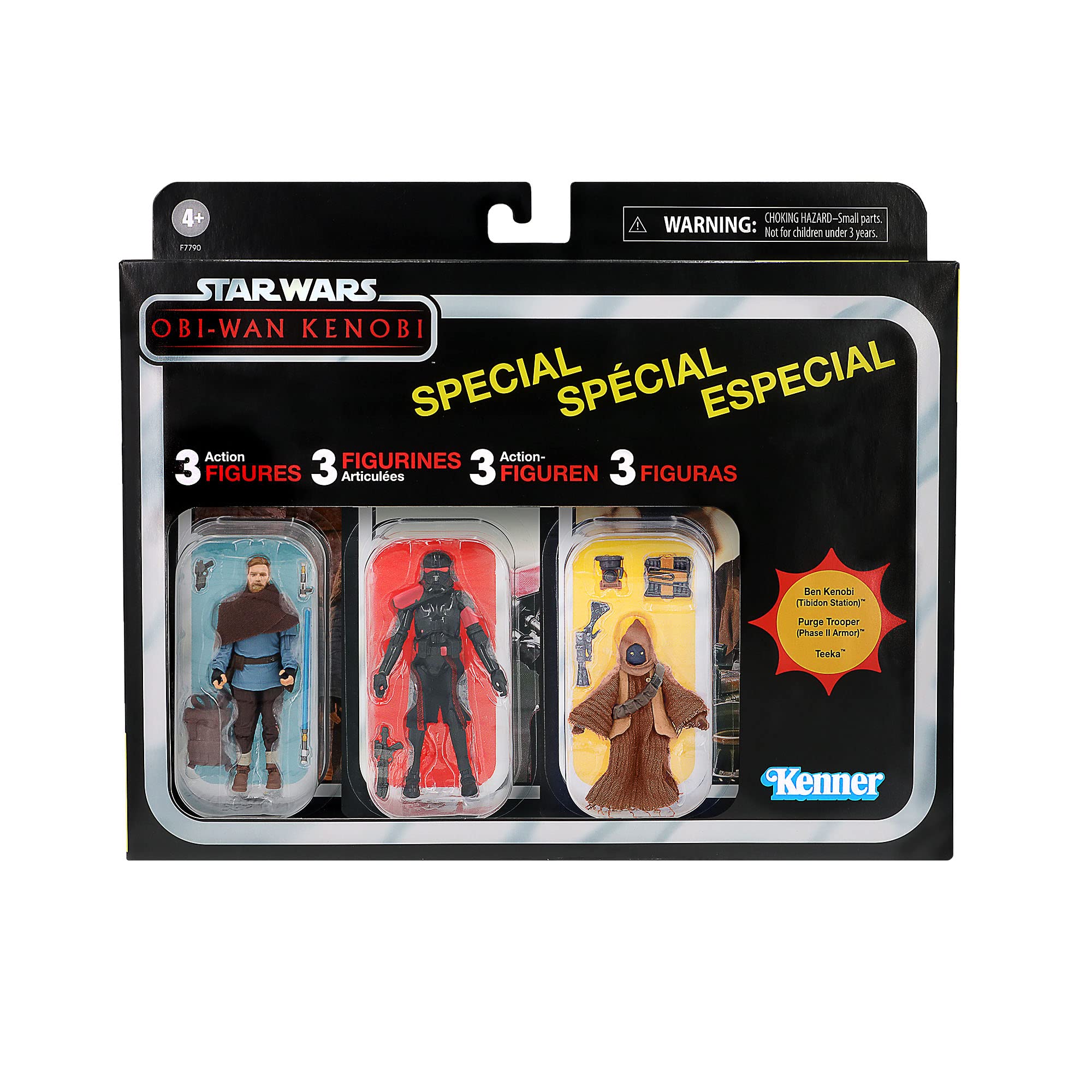 Star Wars Hasbro F7790 The Vintage Collection Obi-Wan Kenobi Multipack Toys, Multicolor, 9.5 cm Figures