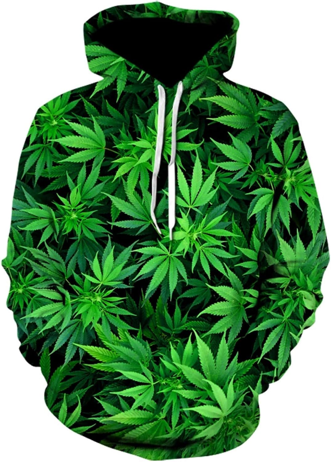 Unisex Printed Hoodie Men Clothes Sweatshirt 3D Printed Green Leaf Hoodies Men Harajuku Casual 