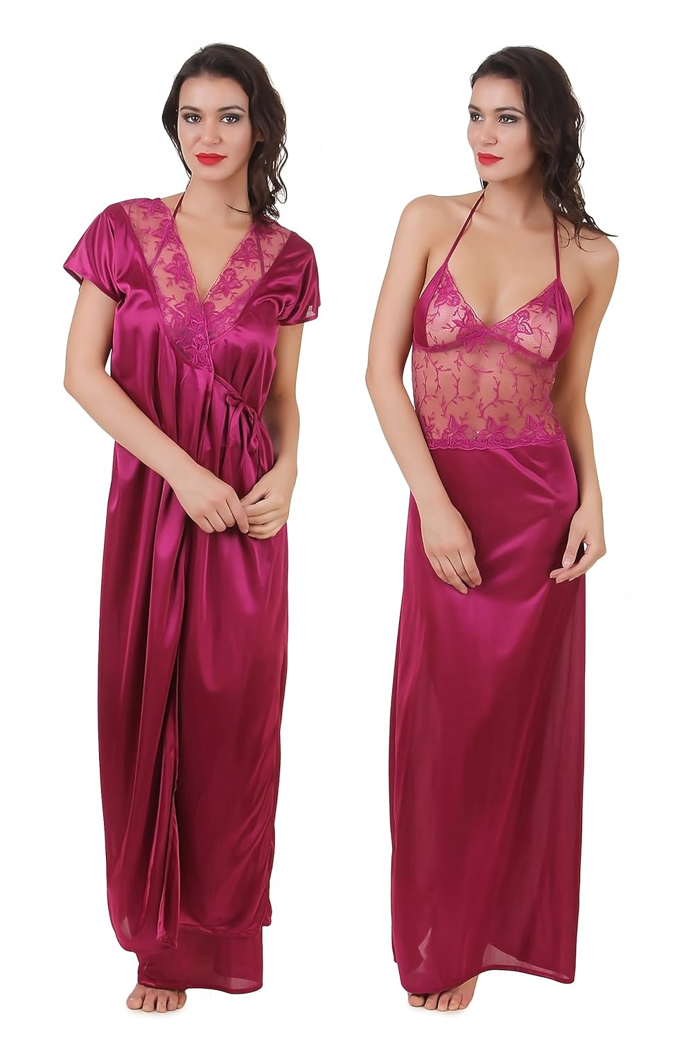 masha women's satin nighty