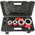 TEXALAN(R) Pipe Threading Tool with Ratchet Handle 3 Stock Dies 1/2", 3/4", 1" (NPT) plumbing