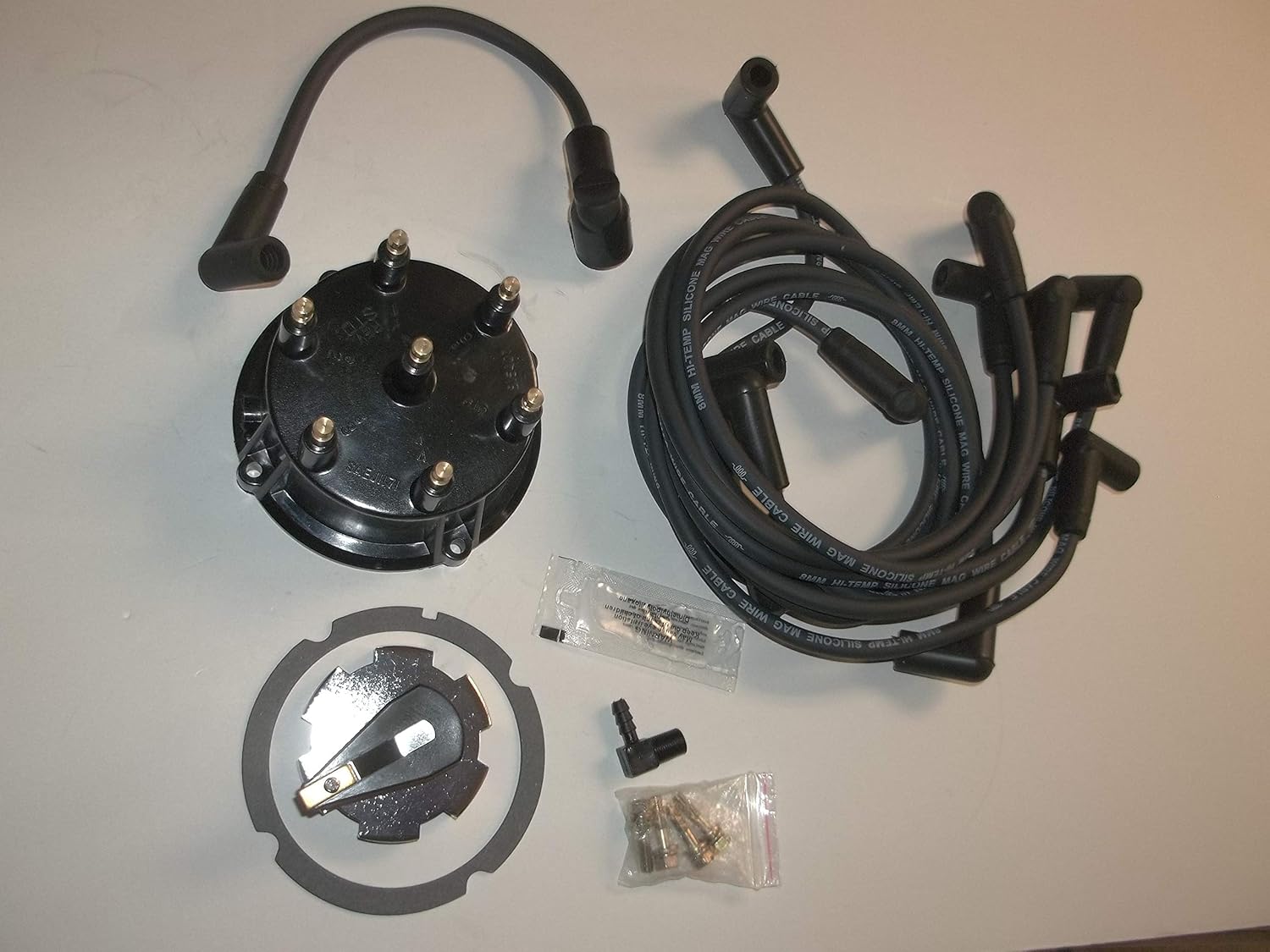 Mercruiser Thunderbolt 4 3 L V6 Distributor Cap Rotor Spark Plug Wires Kit Set Cap Rotor Kit Amazon Canada
