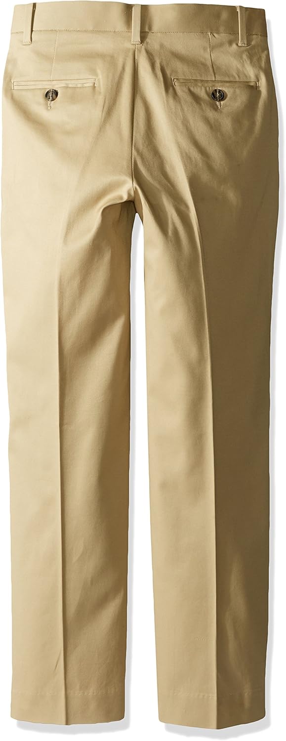 Tommy Hilfiger Boys' Flat Front Twill Dress Pant: Clothing