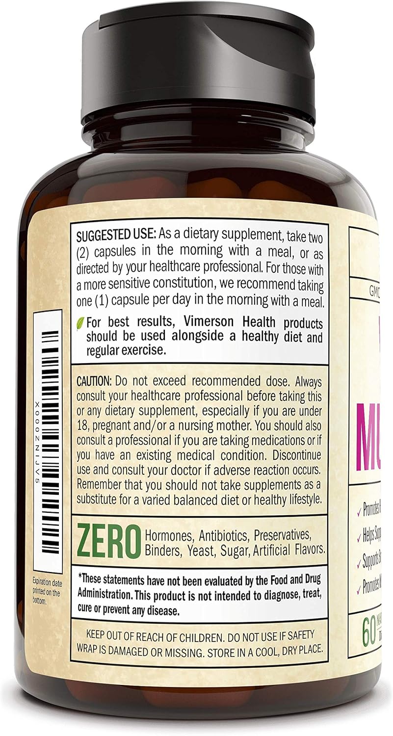 Women's Daily Multivitamin Multimineral Supplement. Vitamins and Minerals. Chromium, Magnesium, Biotin, Zinc, Calcium, Green Tea. Antioxidant Properties for Women. Heart, Breast Health. 60 Capsules: Health & Personal Care