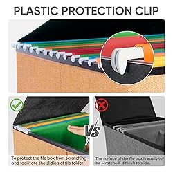 BALEINE File Organizer Box with Lid, Collapsible