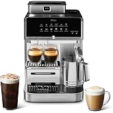 Ninja AutoBarista Pro Fully Automatic Espresso, 13 Drink Options, AE1051 | One Touch Hot &amp; Iced, Built-in Coffee Grinder, Milk Frother, Easy Self-Clean, Latte, Cappuccino, Cold Brew