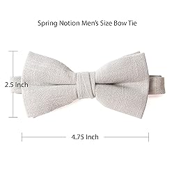 Spring Notion Men's Linen Blend Bow Tie Remy