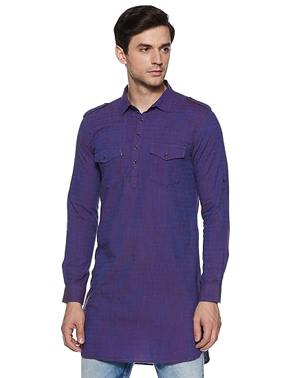 Men's Pathan Suit Indo Western Kurta