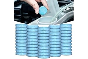 KUQUTIDY 50PCS Washer Fluid Tablets, Windshield Wiper Fluid Cleaner Concentrate, Car Windshield Window Washer Solid Effervesc