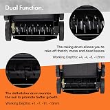 VonHaus Electric Lawn Scarifier/Aerator 1800W 38cm Working Width 55L Box view 5