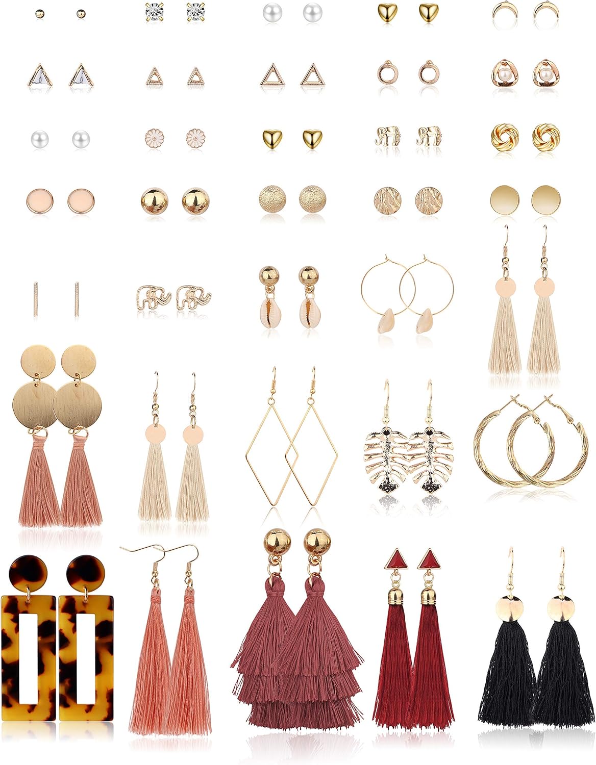 Milacolato 35 pares Set Pendientes Etnicos