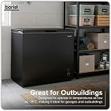 Baridi 199L Freestanding Chest Freezer with Adjustable Thermostat DH151 Black view 3