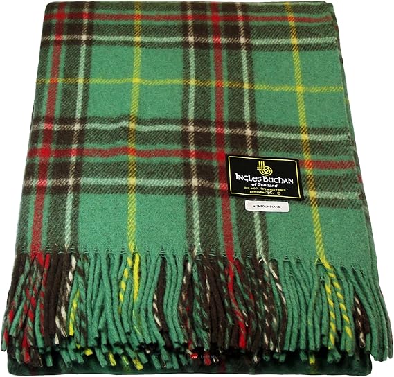 Traditional Tartan Blanket Wool Mix Blanket Newfoundland Tartan Amazon