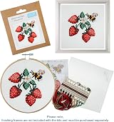 Trimits 3PK Cross Stitch Kits Beginners Embroidery 13x13cm Toadstool view 9