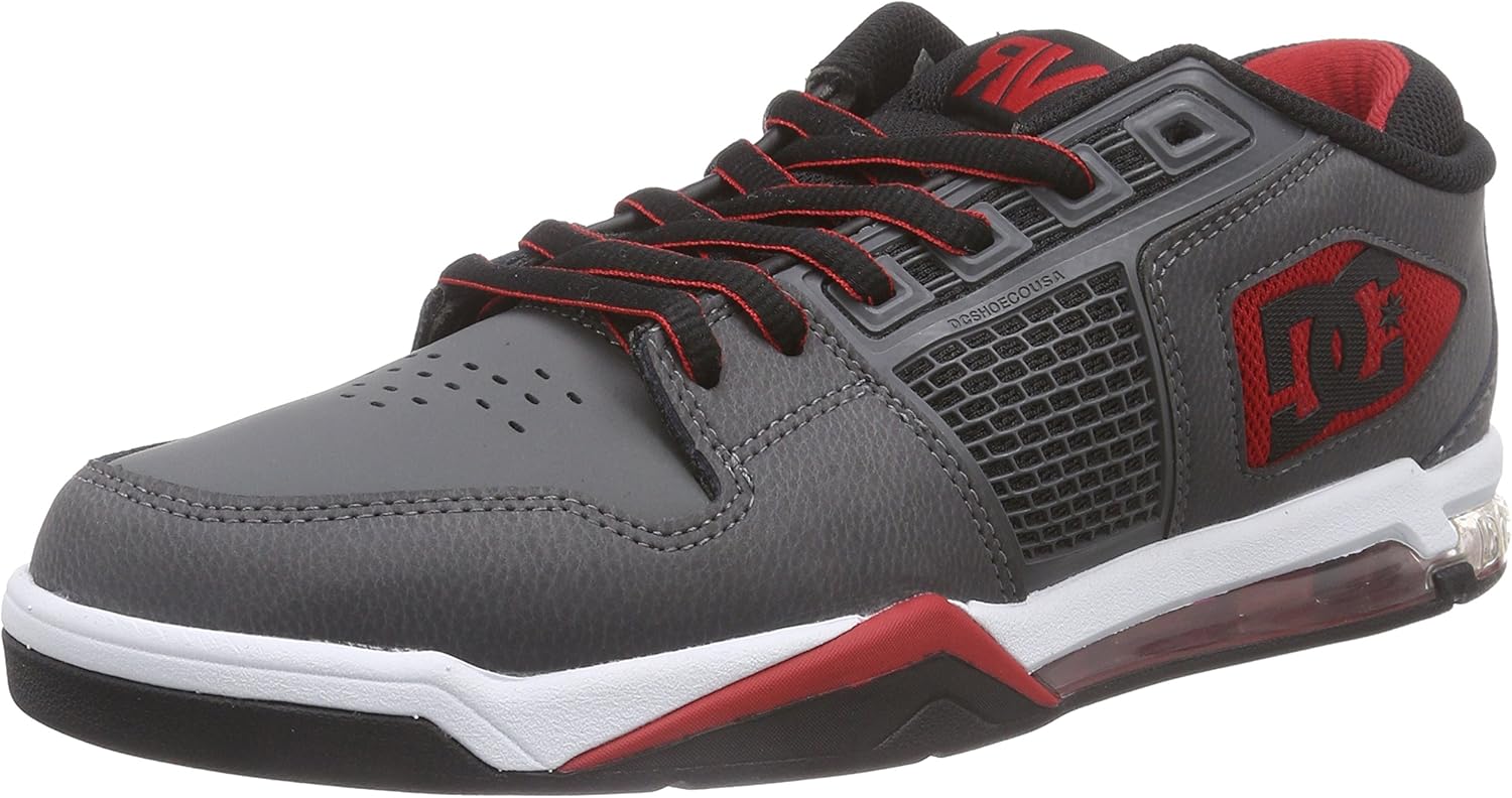 DC Shoes Ryan Villopoto M, LowTop Sneaker Uomo, Grigio