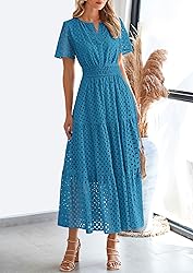 PRETTYGARDEN Womens 2025 Summer Maxi Dress Short