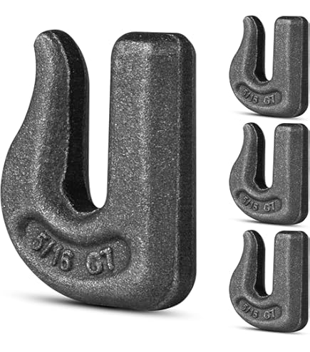 3/8 Inch Tractor Bucket Grab Hook With 5/8 Inch Tie Down D-Ring Shackle(2 - View #12