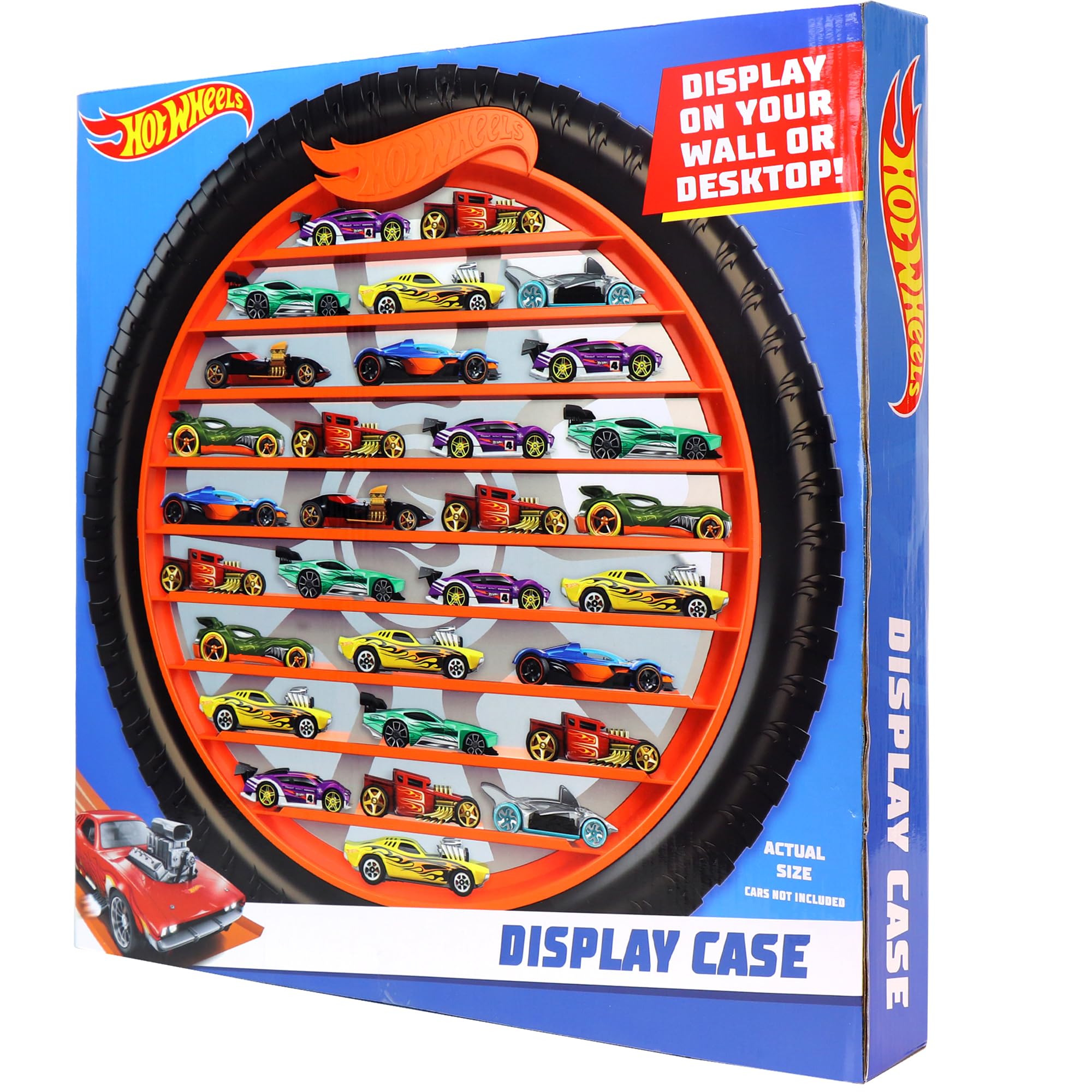 Hot Wheels Collector Case – Durable Die-Cast Car Storage Organizer with Handle for 1:64 Scale Vehicles – Holds Up to 50 Cars – Portable Display and Carry Case for Kids and Collectors