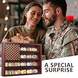 TJWZXX Challenge Coin Holder Display Case Wall