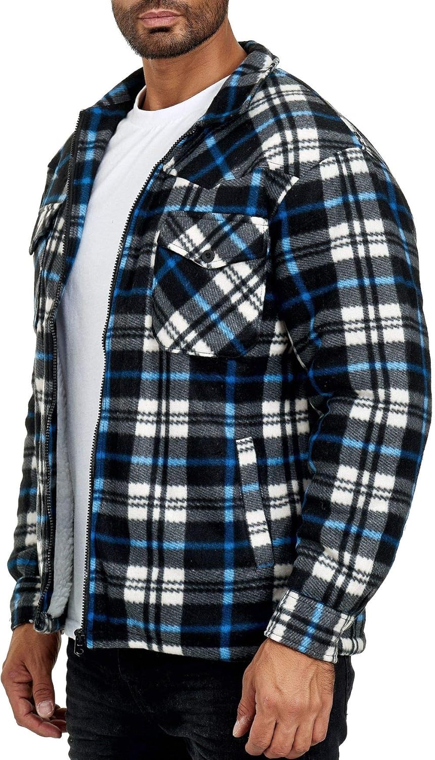 Polaire carreaux homme Clearance