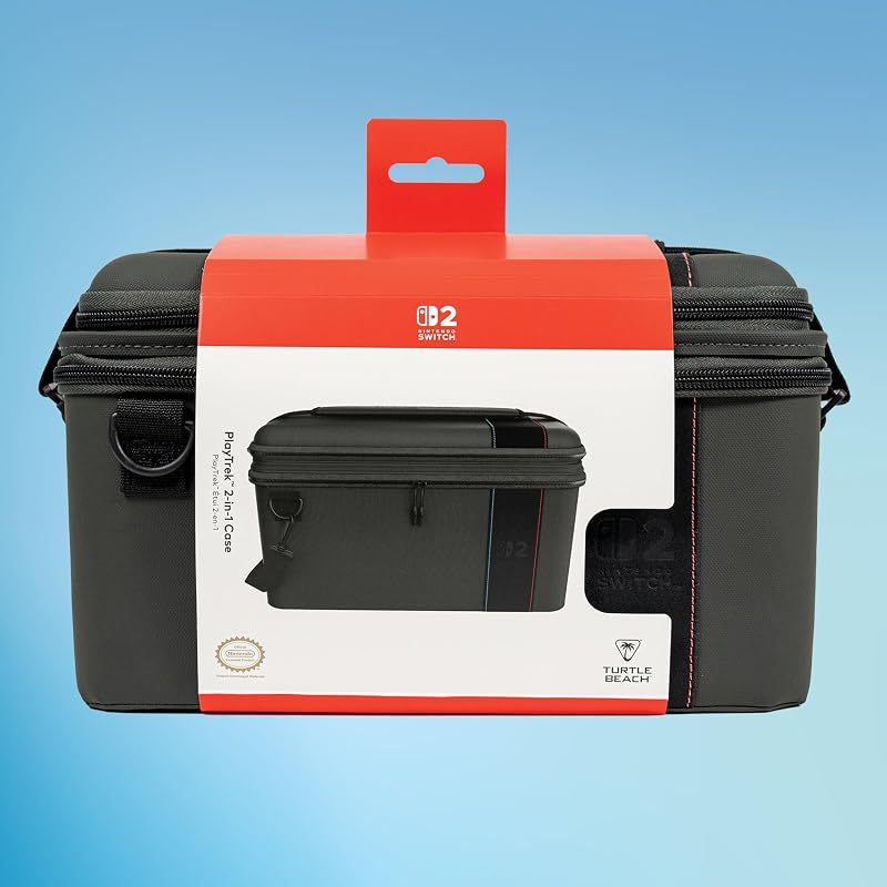 PlayTrek Étui 2-en-1 Charcoal Black sous Licence Officielle de Nintendo pour protéger Votre Nintendo Switch 2