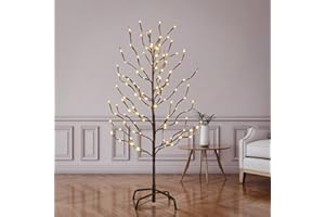 LIGHTSHARE 3FT 112LED Star Light Tree, for Home Festival Party Christmas, Indoor and Outdoor Use, Warm White