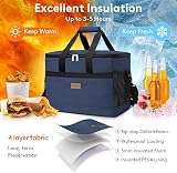 Lifewit Soft Cooler Bag with Hard Liner 20L 30L 40L Dark Blue view 4