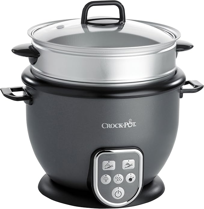 CrockPot Digital Rice Cooker, 1.8 L GunMetal Grey Amazon.co.uk