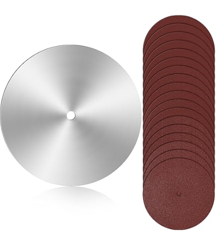 POWERTEC 10 PCS 150 Grit 10 Inch PSA Sanding Discs, Self Stick - Import