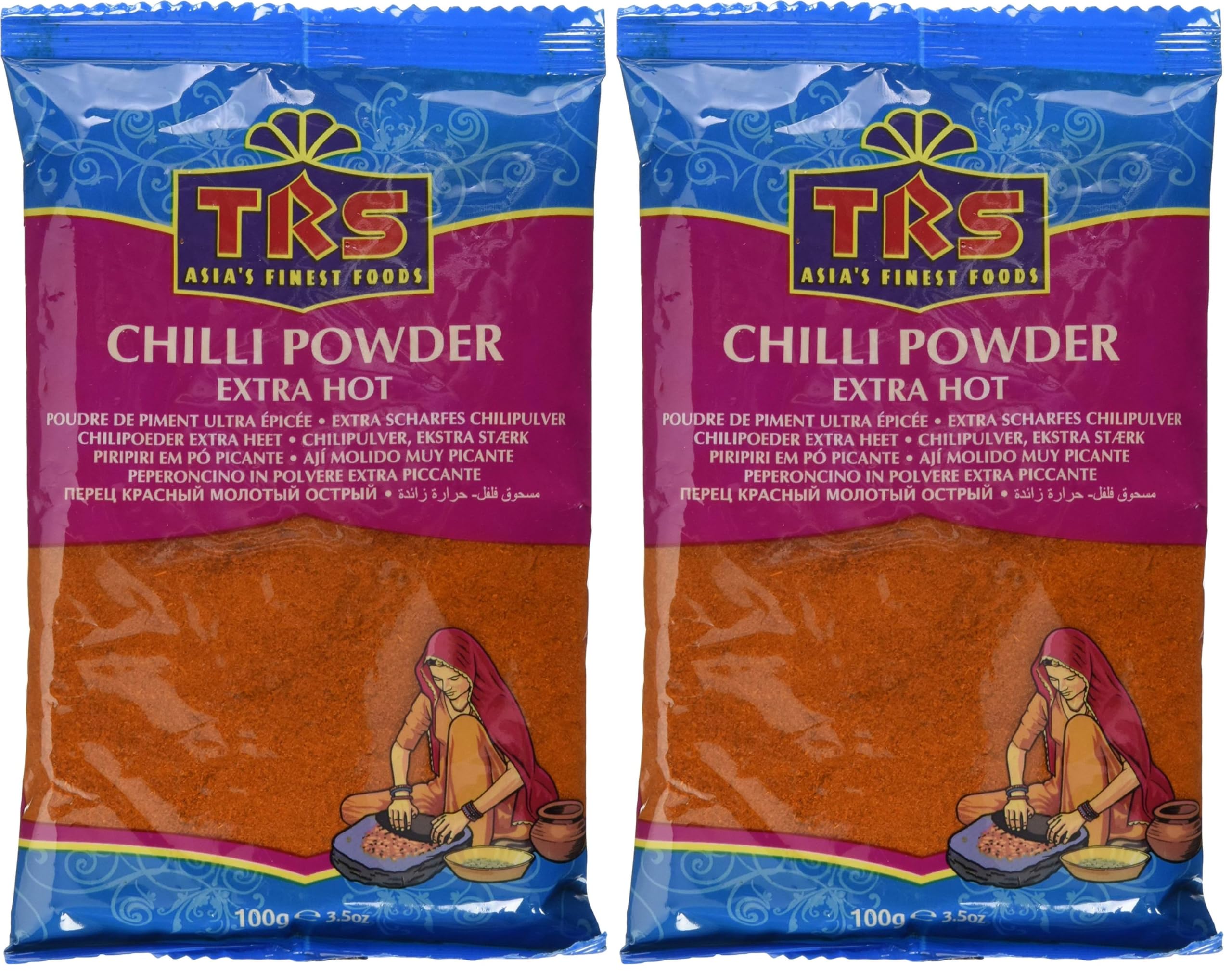 TRS - Chilli Pulver Extra Scharf - (1 X 100 GR) (Packung mit 2)