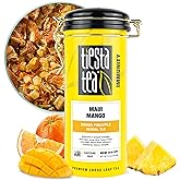 Tiesta Tea Maui Mango, Loose Leaf, Mango Pineapple Herbal Tea, 5.5oz | Premium Non-Caffeinated Fruit Blend, Makes Hot or Iced &amp; Brews Up to 50 Cups, 5.5 Ounce Refillable Tin