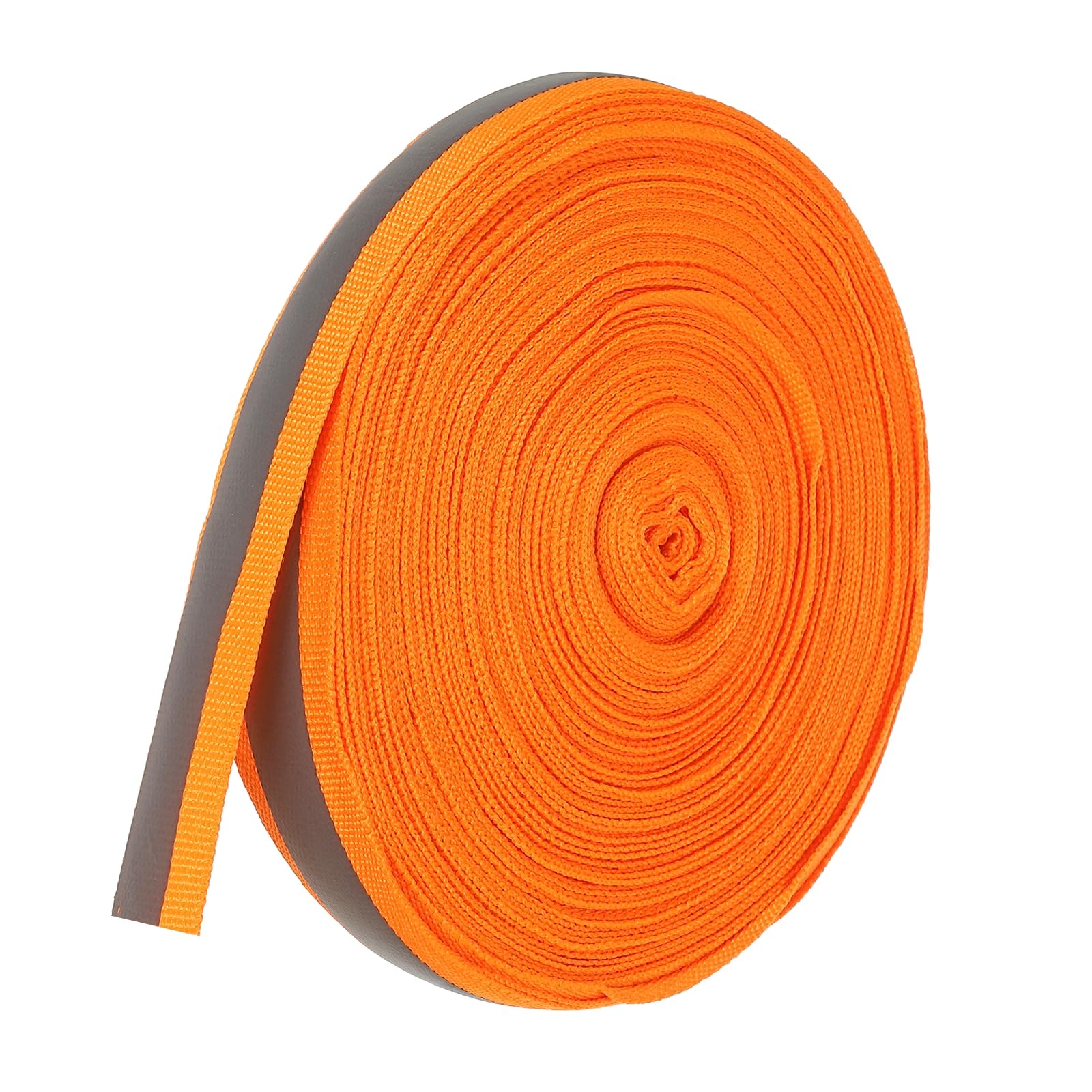 PATIKIL Reflective Tape Strip, 20mm x 22yards High Visibility Reflective Tape Sew-on DIY Warning Safety Fabric Webbing for Clothing Raincoats, Orange