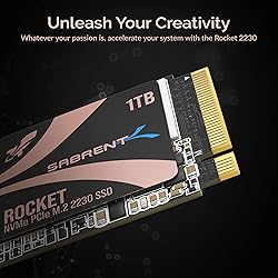 SABRENT Rocket 2230 1TB NVMe SSD – PCIe Gen4 M.2