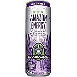 Sambazon Amazon Energy Drink, Low-Calorie Acai Berry, 12 Ounce (Pack of 24)