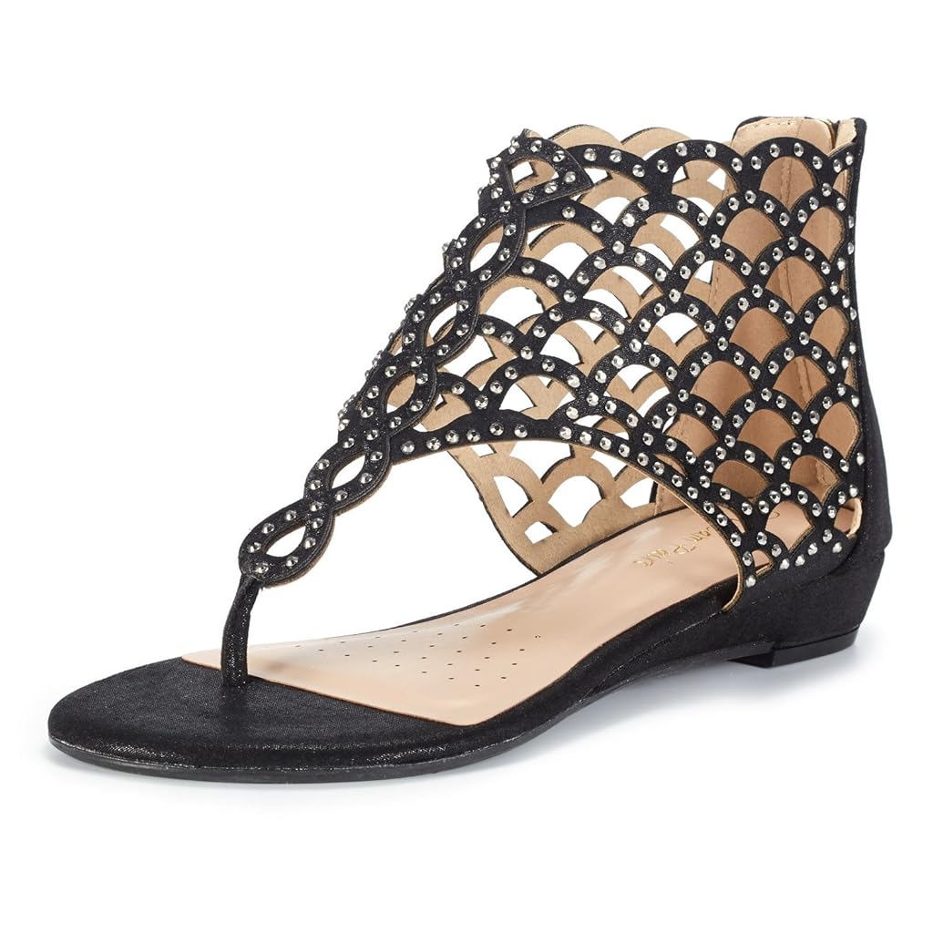 high ankle flat sandals