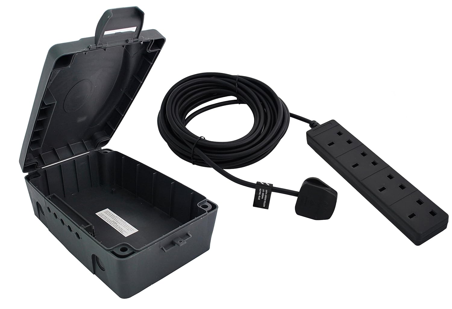 Outdoor Garden Extension Cable Lead Cover Box Power Waterproof Sockets