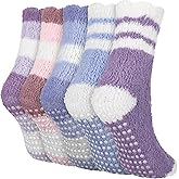 JenPen 10 Pairs Fuzzy Grippy Socks for Women Hospital Non Slip Slipper Socks Adult Winter Thick Cozy Fluffy Accessories