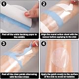 Auidy_6TXD Freestyle Libre Sensor Covers 50 Pack Waterproof Transparent Patches view 4