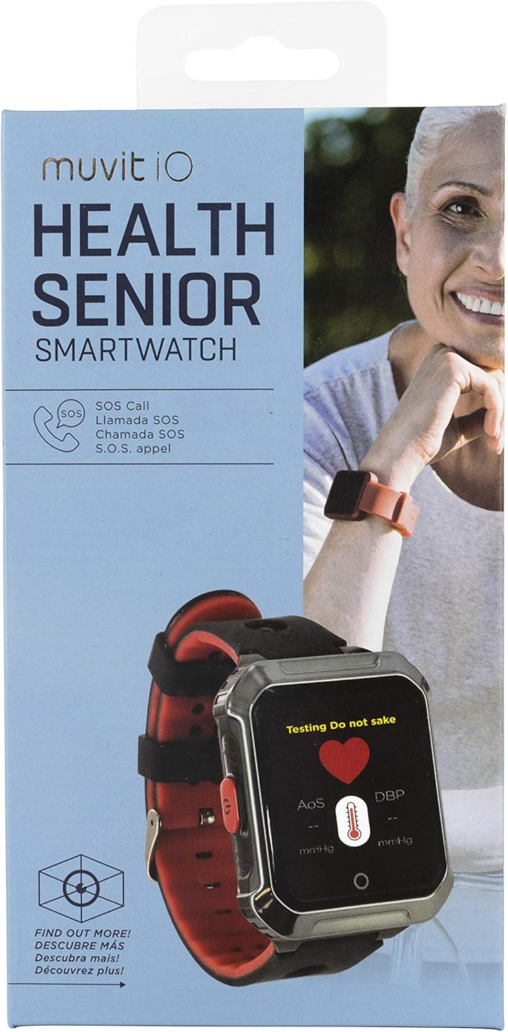 Muvit iO MIOSMW014 SOS Health Senior Rojo Reloj Localizador GPS ...