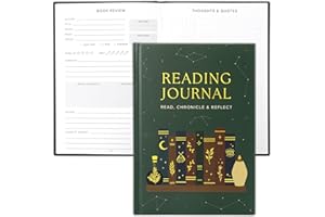 ZICOTO Beautiful Reading Journal for Book Lovers - Sturdy Hard Cover Journal Makes a Great Gift for Readers - The Perfect Tracker with Reading Log & Review Pages For Keeping Notes on Your Favorite Books